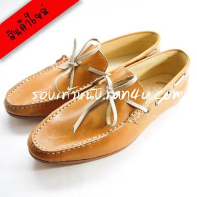 U704 รองเท้า Boatshoes สีแทน